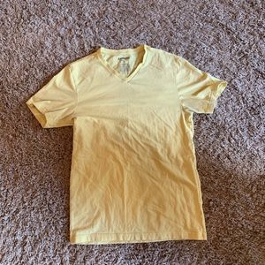 Express V-Neck Yellow Tee Shirt Size M